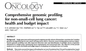 Comprehensive genomic profiling for non-small-cell lung cancer: health and budget impact